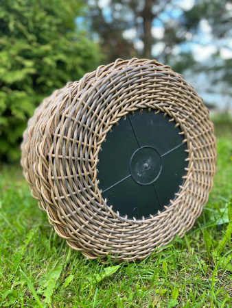 Кашпо-цилиндр из искусственного ротанга кедр цилиндр 20 литров